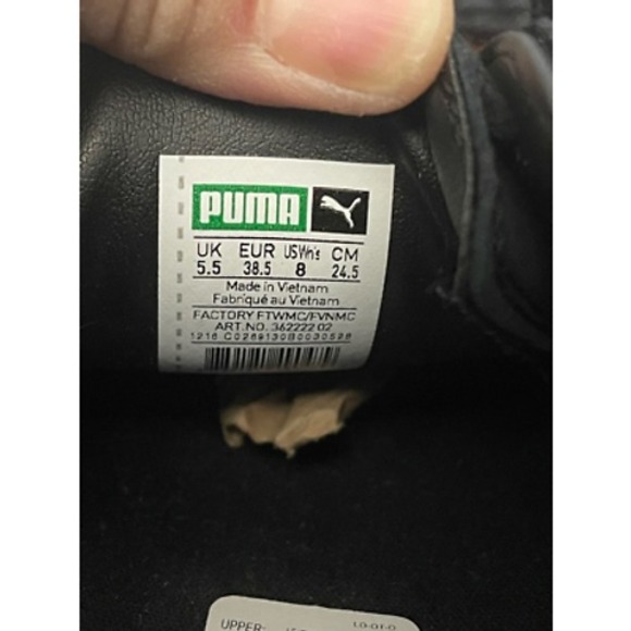 Puma Womens Sneaker Shoes Black Gold 36222202 Low Top Lace Up 8 M - Picture 7 of 8